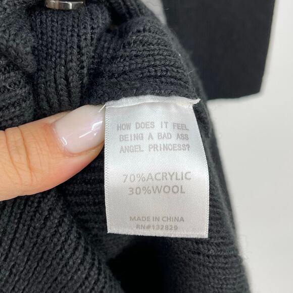 LPA | NWT Kavala Sweater Dress in Black Midi Button Front Knit Cardigan XS - Picture 13 of 16